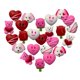 thumbnail image 3 of Qingqiu 24 piezas Día de San Valentín Mochi Squishy Toys Squishies para niños Clase escolar Aula Tarjetas del día de San Valentín Regalos Premios Favores de fiesta, 3 of 5