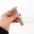 thumbnail image 3 of OUNONA 2Pcs Beige Plastic Car Headrest Guide Inserts for Seat Post and Locking Mechanism, 3 of 8