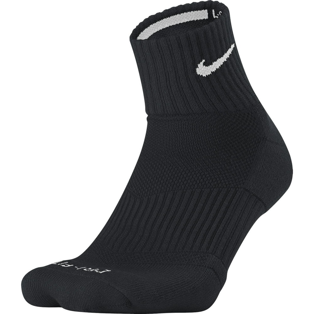 Nike - NEW Nike Dri-Fit Performance Quarter Black Socks Men's Large 8 ...