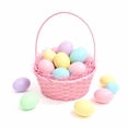 thumbnail image 4 of 10.5" Bamboo Basket, Pink, 4 of 4