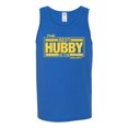 thumbnail image 2 of Wild Bobby,The Best Hubby in The Galaxy, Father's Day, Men Graphic Tank Top, Royal, Large, 2 of 3