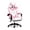 Pink and White, variant on JaxShark Gaming Chair, Ergonomic Racing Style Computer Desk Chair with Footrest and Lumbar Support,Red