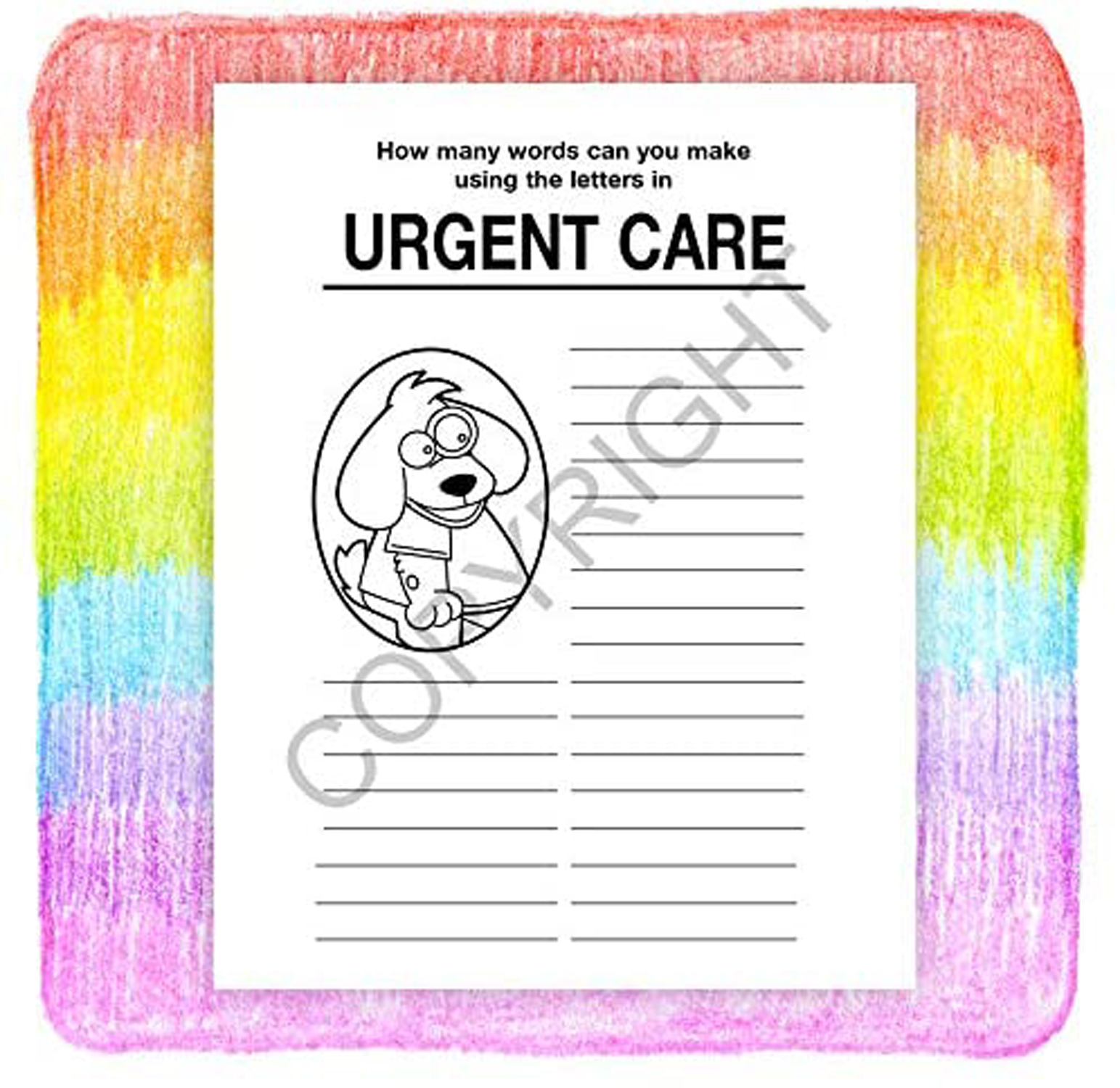 ZoCo: 25 Pack - A Trip to The Urgent Care Center - Kid's Educational Coloring & Activity Books