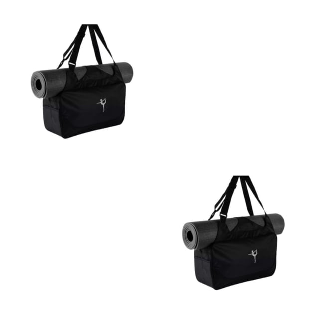 Destyer Yoga Mat Bag For Keeping Mat Clean And Protected Large Capacity Yoga Sport Bags black 2Set