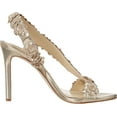 thumbnail image 6 of Jessica Simpson Womens Jessin High Heel Sandal Heeled 8.5 Champagne, 6 of 7