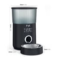thumbnail image 5 of Dispensador de Comida Seca M80 LCD 4L para Gatos y Perros Dispensador Automático de Comida con Tazón de Acero Inoxidable Función de Grabación 5 Comidas al Día, Negro, 5 of 5