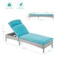thumbnail image 2 of Sonerlic Outdoor Lounge Chaise Patio Rattan Chair Adjustable Inclination Angles Weather-Resistant Rattan Frame for Pool, Backyard, and Patio,Lake Blue, 2 of 6