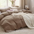 thumbnail image 2 of Juego de funda de edredón Bedsure Deep Khaki California King Size, 2 of 7