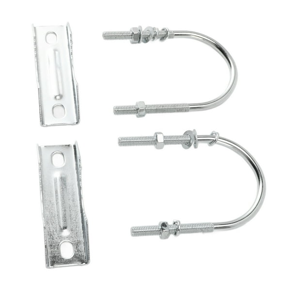 Pince de Mât d'Antenne en Fer, Bloc à Mâchoire en V avec U pour une Prise Forte, Support de Montage Double Antenne