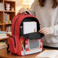 thumbnail image 6 of Whosucclay Red Fire Truck 17 Inch School Bookbag, Adjustable Straps Students Rucksack for Boys Girls, Large Capacity Backpack for High School Middle School College, 6 of 8