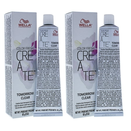 Color Fresh Create Semi-Permanent Color - Tomorrow Clear by Wella for Unisex - 2 oz Hair Color - Pack of 2