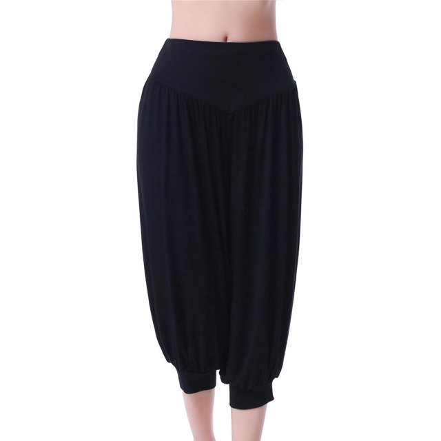 Pantalones de yoga de pierna ancha para mujer, cómodos pantalones de entrenamiento modales, pantalones holgados, pantalones palazzo fluidos, pantalones de baile de moda