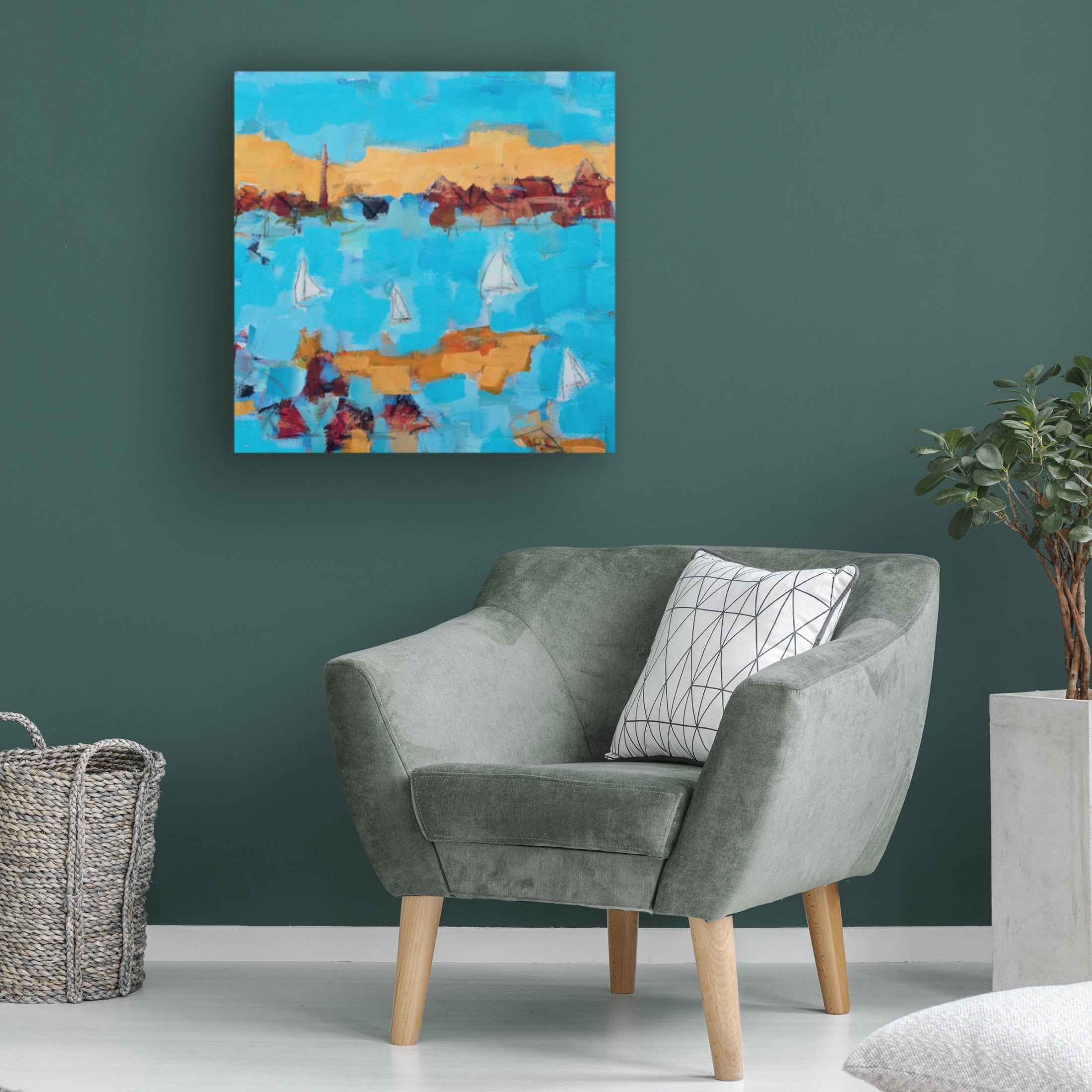 Canvas Wall Art - Per Anders 'Homeward Bound' Wall Art for Living Room, Bedroom, or Office Décor by Trademark Fine Art - 18 x 18 Inches
