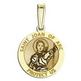 thumbnail image 4 of Picturesongold.Com Saint Joan of Arc Doubledside NAVY Religious Medal Necklace Pendants  - 2/3 inch Size of a Dime - Solid 14K Yellow Gold, 4 of 5