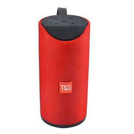 Soundworx Loud Bluetooth Speaker Wireless Waterproof Outdoor Stereo Bass USB/TF/FM Radio, Red