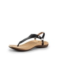 thumbnail image 1 of Sandalias Planas Ortopédicas con Soporte para el Arco en Negro para Mujer DREAM PAIRS, 1 of 9