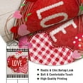 thumbnail image 2 of Happy Valentine''s Day Home Decorative Love House Flag, Garden Yard Red Pink Buffalo Check Plaid Hearts Wreath Outside Decor, Spring Farmhouse Outdoor Large Burlap Decoration Double Sided 28x40, 2 of 5