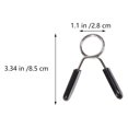 thumbnail image 4 of MasteelfCA 6 Pcs Pinces de Barre de Poids Pinces à Ressort Accessoires de Musculation, 4 of 7