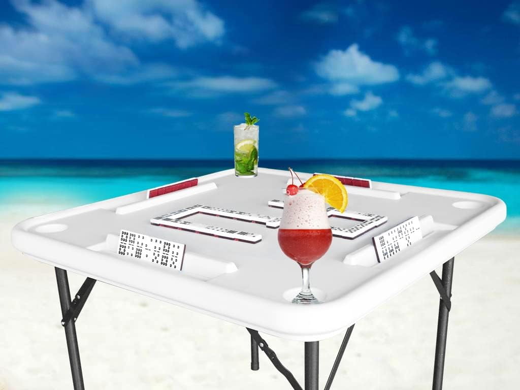 HAOFEI Benecasa Blow Mold Domino Tile Games Table Metal