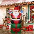 thumbnail image 3 of Inflatable Cartoon Giant Snowman with LED Light for  Garden Party Decor, 3 of 9