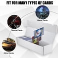 thumbnail image 3 of 15-Pack Trading Card Storage Box, 1100 Count White Corrugated Cardboard Bulk Sports Storage Box for TCG/Magic/Mtg Basketball Cards, Collectible Trading Cards, 3 of 6