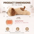 thumbnail image 5 of Dog Heating Pad for Period Cramps Menstrual Pain Relief, Portable Electric Heat Pads USB Powered, Cute Stuff Dog Plush Heated Stuffed Animals Gift, Gifts for Women Teen Girls Birthday Christmas, 5 of 9