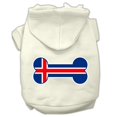 thumbnail image 1 of Sweat à Capuche Imprimé Drapeau Islandais en Forme d'Os Crème Taille L (14), 1 of 1