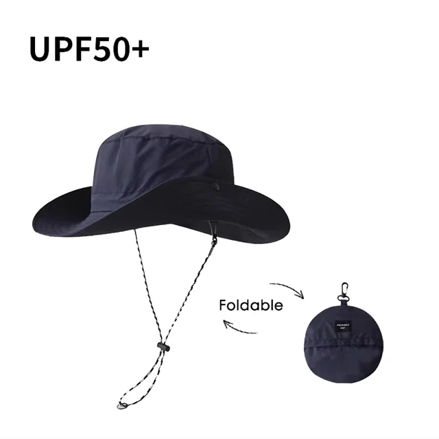Sombrero de Pescador Impermeable para Mujer, Protección Solar Anti-UV para Verano, Gorra de Montañismo y Senderismo, Sombrero de Cubo Panamá para Hombre, Sombrero de Exterior
