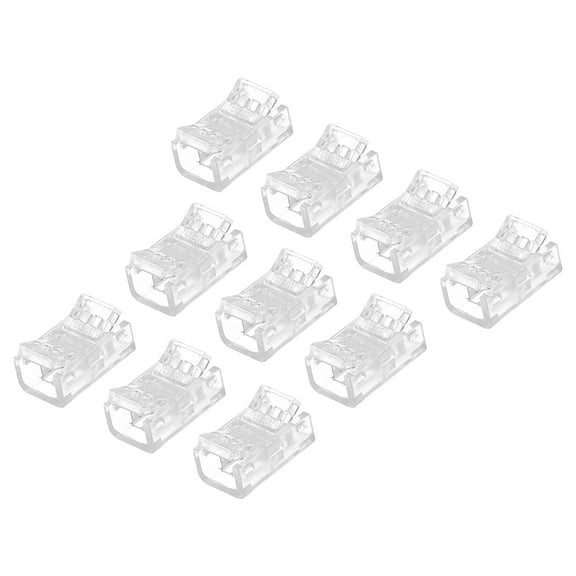 8mm COB LED Strip to Strip Connector, Solderless Extension Connection for High Density LED Strip Lights, 10Pack