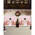 thumbnail image 3 of Garage Door Banner Cover 7 x 8 ft, Pink Christmas Snowman with Hat Xmas Tree Snowflake Christmas Garage Door Decorations Holiday Christmas Backdrop Decor for Winter New Year Xmas Party, 3 of 6