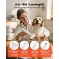 thumbnail image 4 of Cordless Dog Clippers 4-in-1 Kit, Low Noise, Rechargeable w/ Combs & Blades, Waterproof, 4 of 10