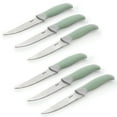 thumbnail image 4 of Oster Lindbergh 14 Piece Stainless Steel Cutlery Set in Green with Soft Grip Handles, 4 of 5