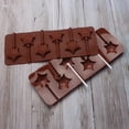 thumbnail image 3 of asddcavvf Silicone Lollipop 8 Capacity Chocolate Hard Candy Reusable Sweets Cake Small Rectangle Cake Pan Stainless Bake Pan, 3 of 9