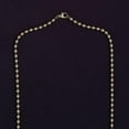 thumbnail image 5 of AFFY Solitaire Pendant Necklace for Women 3.00 Carat Cushion Cut Lab Grown Diamond Two Tone Bead Ball Chain Necklace in 14K Yellow Gold Plated Vermeil Jewelry Gift for Her 18", 5 of 6