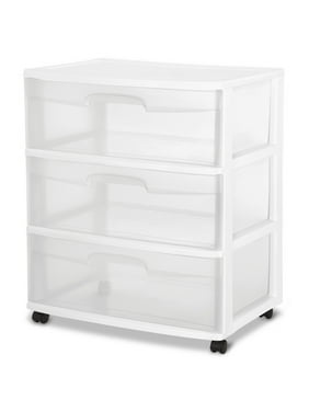 Sterilite Wide 3 Drawer Cart - organize your closet
