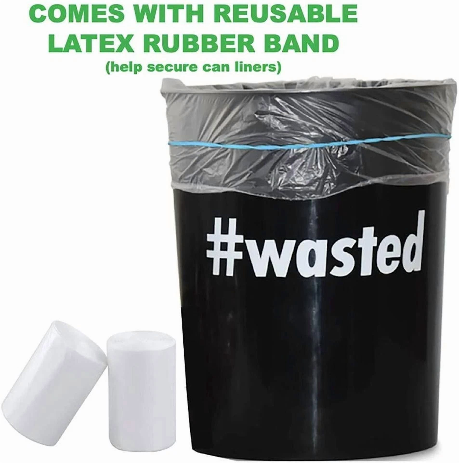 2.6 Gallon Clear Small Garbage Bags Bathroom Trash Bags, 60 Count
