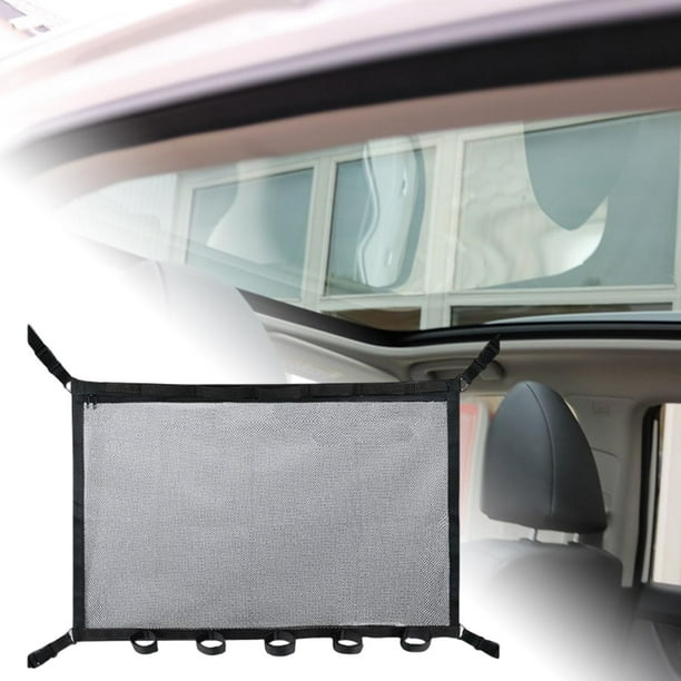 Ximing Portable Car Ceiling Net Rod Holder Strengthen Load Bearing Interior Accessories Mesh Car Roof Organizer For Luggage Quilt Suv Camping Tent Bla