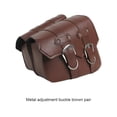 thumbnail image 2 of Ruiboury Universal Motorcycle Wallets Cards Money Large Capacity Saddle Storage Bag Portable Adjustable Side Pack Tool Bags Set 2 Brown 1 Pair, 2 of 6