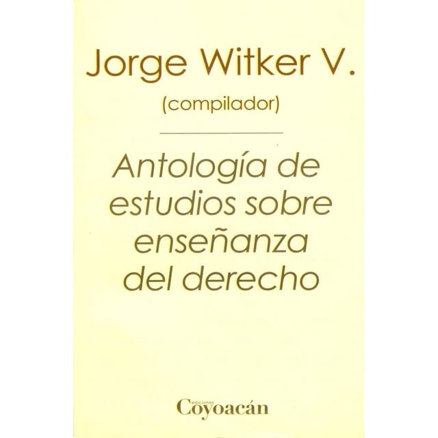 Antología de estudios sobre enseñanza del derecho Blanco
