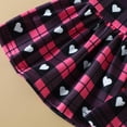 thumbnail image 6 of Baby Outfit Love Heart Printing Girls Valentine's Day Long Sleeve Plaid Hearts Printed T Shirt Pullover Tops Bell Bottoms Pants Outfits Holiday Homewear Suits For Child, 6 of 7