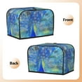 thumbnail image 3 of Sikiie Peacock Toaster Covers 2 Slice Dustproof Toaster Cover Bread Machine Cover, Dustproof Cover - 11.4" x 7.5" x 7.9", 3 of 7