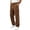 Brown, variant on StSilkitty Baggy Pants for Men Elastic Waist Fishing Hiking Pants with Pockets Athletic Running Sweat Pants