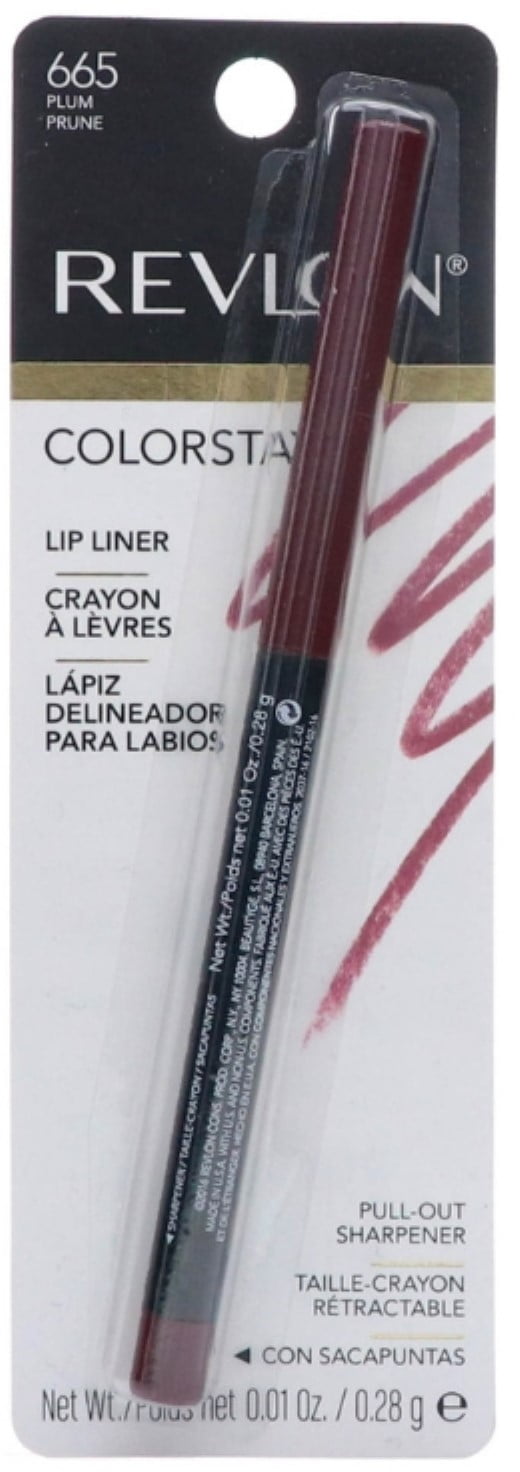 Revlon ColorStay Lip Liner with SoftFlex, Plum [665] 1 ea (Pack of 2)