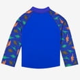 thumbnail image 3 of BIG EPHANT 2-Pack Kids‘ Long Sleeve Rash Guard Shirts with Print, UPF 50+ Sun Protection Swimwear & Surf Tops for Boys and Girls, Sizes XXS-M, 3 of 9