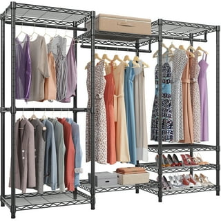 VIPEK V6C 5 Tiers Wire Garment Rack Heavy Duty Covered Clothes Rack ...