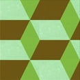 thumbnail image 1 of Ahgly Company Indoor Square Patterned Olive Green Area Rugs, 6' Square, 1 of 6