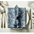 thumbnail image 4 of Vargottam Designer Cotton Twill Napkins - Set of 12, 20-Inch, Floral Print, Durable & Absorbent Cloth Napkins for Dining, Parties, and Home Decor - Machine Washable, 4 of 8