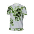 thumbnail image 6 of Wukai Watercolor Green Leaves Print Men's Short-Sleeved Mesh T-Shirt,Quick-Dry Short Sleeve Workout T-Shirt-Medium, 6 of 8