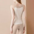 thumbnail image 3 of RXIRUCGD Hauts Sans Manches Thermiques en Peluche Color Block pour Femmes (Beige, Taille : TG), 3 of 4