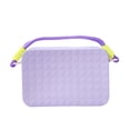 thumbnail image 4 of Tenedor del teléfono del silicón para las mujeres, accesorios con cremallera decorativos de las bolsas de asas de la playa Púrpura, 4 of 7